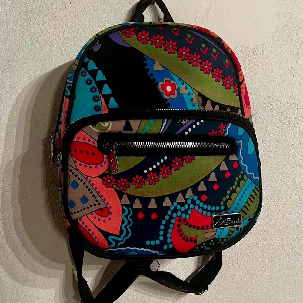 Multi-color Artistic Mini Backpack with Bohemian Design